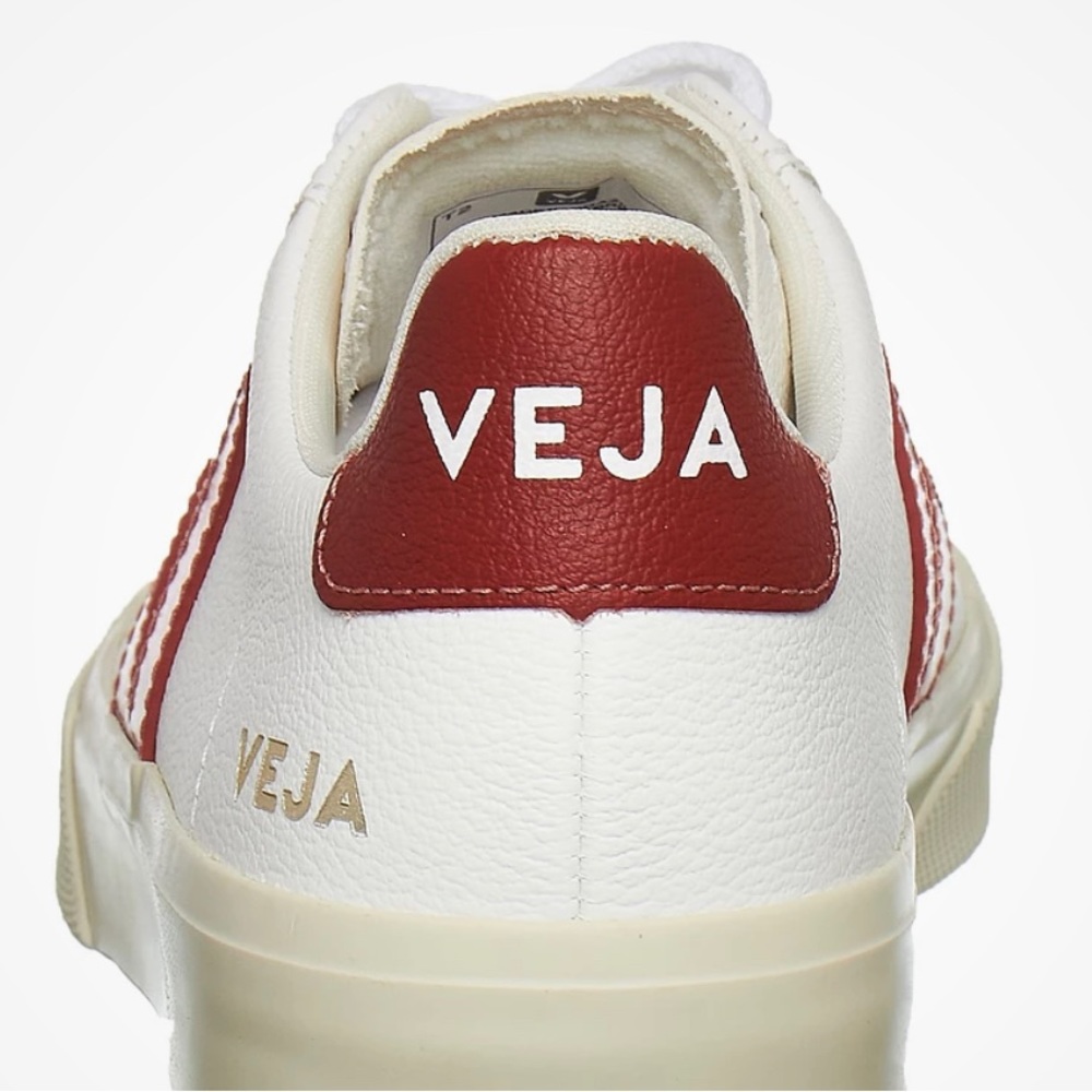 Veja White and Red Campo Sneakers EUR 40, US 9 Preowned
